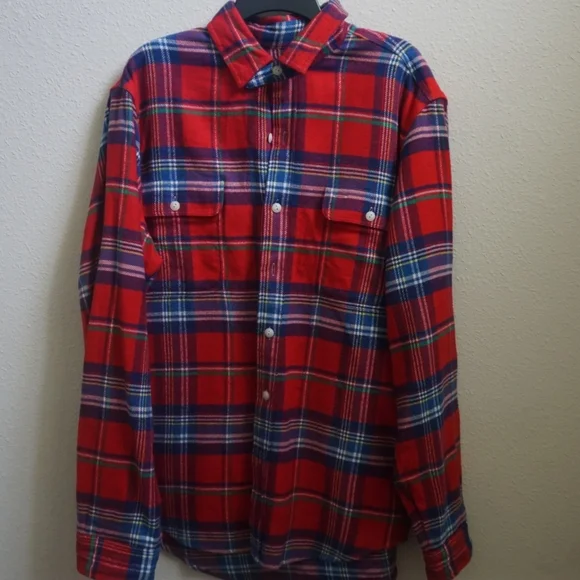 Polo Ralph Lauren Red Plaid Shirt - Picture 7 of 7